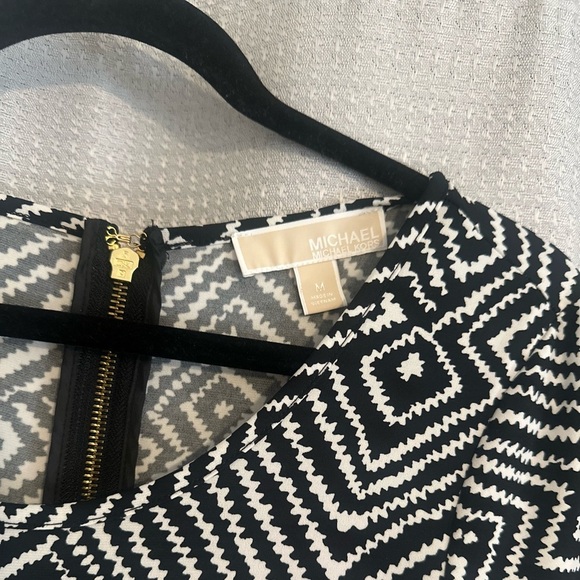 Women’s MICHAEL Michael Kors Black White A Line Swing Dress Size Medium. - Picture 3 of 7